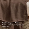 image:imageBedsure GentleSoft 100 Cotton Large Throw Blanket for Couch 50x70 inches  Breathable and Lightweight Soft Cozy Herringbone Woven Cotton Throw for Summer Spring Light Brown Office Chair Blanket10  Brown