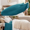 image:imageBedsure GentleSoft 100 Cotton Large Throw Blanket for Couch 50x70 inches  Breathable and Lightweight Soft Cozy Herringbone Woven Cotton Throw for Summer Spring Light Brown Office Chair Blanket08  Teal