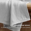 image:imageBedsure GentleSoft 100 Cotton Large Throw Blanket for Couch 50x70 inches  Breathable and Lightweight Soft Cozy Herringbone Woven Cotton Throw for Summer Spring Light Brown Office Chair Blanket04  Cool Grey