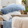 image:imageBedsure GentleSoft 100 Cotton Large Throw Blanket for Couch 50x70 inches  Breathable and Lightweight Soft Cozy Herringbone Woven Cotton Throw for Summer Spring Light Brown Office Chair Blanket07  Light Blue