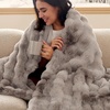 image:imageBedsure GentleSoft Bubble Faux Fur King Size Blanket for Bed Fluffy Fuzzy King Blanket for Winter Soft Cozy Faux Fur Bedding Thick Warm Plush Decor for Bedroom Tiedye Taupe 104x90Tiedye Brown