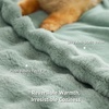 image:imageBedsure GentleSoft Bubble Faux Fur King Size Blanket for Bed Fluffy Fuzzy King Blanket for Winter Soft Cozy Faux Fur Bedding Thick Warm Plush Decor for Bedroom Tiedye Taupe 104x90Sage Green