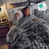 image:imageBedsure GentleSoft Bubble Faux Fur King Size Blanket for Bed Fluffy Fuzzy King Blanket for Winter Soft Cozy Faux Fur Bedding Thick Warm Plush Decor for Bedroom Tiedye Taupe 104x90Tiedye Grey