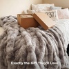 image:imageBedsure GentleSoft Bubble Faux Fur King Size Blanket for Bed Fluffy Fuzzy King Blanket for Winter Soft Cozy Faux Fur Bedding Thick Warm Plush Decor for Bedroom Tiedye Taupe 104x90Tiedye Brown