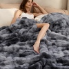 image:imageBedsure GentleSoft Bubble Faux Fur King Size Blanket for Bed Fluffy Fuzzy King Blanket for Winter Soft Cozy Faux Fur Bedding Thick Warm Plush Decor for Bedroom Tiedye Taupe 104x90Tiedye Grey