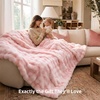 image:imageBedsure GentleSoft Bubble Faux Fur King Size Blanket for Bed Fluffy Fuzzy King Blanket for Winter Soft Cozy Faux Fur Bedding Thick Warm Plush Decor for Bedroom Tiedye Taupe 104x90Tiedye Pink