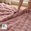 image:imageBedsure GentleSoft Bubble Faux Fur King Size Blanket for Bed Fluffy Fuzzy King Blanket for Winter Soft Cozy Faux Fur Bedding Thick Warm Plush Decor for Bedroom Tiedye Taupe 104x90Dusty Rose
