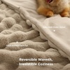 image:imageBedsure GentleSoft Bubble Faux Fur King Size Blanket for Bed Fluffy Fuzzy King Blanket for Winter Soft Cozy Faux Fur Bedding Thick Warm Plush Decor for Bedroom Tiedye Taupe 104x90Beige