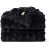 image:imageBedsure GentleSoft Bubble Faux Fur King Size Blanket for Bed Fluffy Fuzzy King Blanket for Winter Soft Cozy Faux Fur Bedding Thick Warm Plush Decor for Bedroom Tiedye Taupe 104x90Black