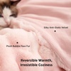 image:imageBedsure GentleSoft Bubble Faux Fur King Size Blanket for Bed Fluffy Fuzzy King Blanket for Winter Soft Cozy Faux Fur Bedding Thick Warm Plush Decor for Bedroom Tiedye Taupe 104x90Tiedye Pink