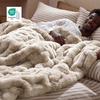 image:imageBedsure GentleSoft Bubble Faux Fur King Size Blanket for Bed Fluffy Fuzzy King Blanket for Winter Soft Cozy Faux Fur Bedding Thick Warm Plush Decor for Bedroom Tiedye Taupe 104x90Tiedye Taupe