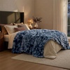 image:imageBedsure GentleSoft Bubble Faux Fur King Size Blanket for Bed Fluffy Fuzzy King Blanket for Winter Soft Cozy Faux Fur Bedding Thick Warm Plush Decor for Bedroom Tiedye Taupe 104x90Tiedye Blue