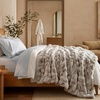 image:imageBedsure GentleSoft Bubble Faux Fur King Size Blanket for Bed Fluffy Fuzzy King Blanket for Winter Soft Cozy Faux Fur Bedding Thick Warm Plush Decor for Bedroom Tiedye Taupe 104x90Tiedye Taupe