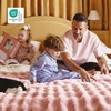 image:imageBedsure GentleSoft Bubble Faux Fur King Size Blanket for Bed Fluffy Fuzzy King Blanket for Winter Soft Cozy Faux Fur Bedding Thick Warm Plush Decor for Bedroom Tiedye Taupe 104x90Tiedye Pink