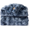 image:imageBedsure GentleSoft Bubble Faux Fur King Size Blanket for Bed Fluffy Fuzzy King Blanket for Winter Soft Cozy Faux Fur Bedding Thick Warm Plush Decor for Bedroom Tiedye Taupe 104x90Tiedye Blue