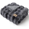 image:imageBedsure GentleSoft Bubble Faux Fur King Size Blanket for Bed Fluffy Fuzzy King Blanket for Winter Soft Cozy Faux Fur Bedding Thick Warm Plush Decor for Bedroom Tiedye Taupe 104x90Tiedye Grey