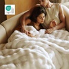 image:imageBedsure GentleSoft Bubble Faux Fur King Size Blanket for Bed Fluffy Fuzzy King Blanket for Winter Soft Cozy Faux Fur Bedding Thick Warm Plush Decor for Bedroom Tiedye Taupe 104x90Cream