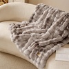 image:imageBedsure GentleSoft Bubble Faux Fur King Size Blanket for Bed Fluffy Fuzzy King Blanket for Winter Soft Cozy Faux Fur Bedding Thick Warm Plush Decor for Bedroom Tiedye Taupe 104x90Tiedye Brown