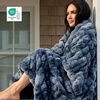 image:imageBedsure GentleSoft Bubble Faux Fur King Size Blanket for Bed Fluffy Fuzzy King Blanket for Winter Soft Cozy Faux Fur Bedding Thick Warm Plush Decor for Bedroom Tiedye Taupe 104x90Tiedye Blue