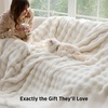 image:imageBedsure GentleSoft Bubble Faux Fur King Size Blanket for Bed Fluffy Fuzzy King Blanket for Winter Soft Cozy Faux Fur Bedding Thick Warm Plush Decor for Bedroom Tiedye Taupe 104x90Cream