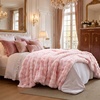 image:imageBedsure GentleSoft Bubble Faux Fur King Size Blanket for Bed Fluffy Fuzzy King Blanket for Winter Soft Cozy Faux Fur Bedding Thick Warm Plush Decor for Bedroom Tiedye Taupe 104x90Tiedye Pink