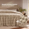 image:imageBedsure GentleSoft Bubble Faux Fur King Size Blanket for Bed Fluffy Fuzzy King Blanket for Winter Soft Cozy Faux Fur Bedding Thick Warm Plush Decor for Bedroom Tiedye Taupe 104x90Beige