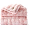 image:imageBedsure GentleSoft Bubble Faux Fur King Size Blanket for Bed Fluffy Fuzzy King Blanket for Winter Soft Cozy Faux Fur Bedding Thick Warm Plush Decor for Bedroom Tiedye Taupe 104x90Tiedye Pink