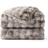 image:imageBedsure GentleSoft Bubble Faux Fur King Size Blanket for Bed Fluffy Fuzzy King Blanket for Winter Soft Cozy Faux Fur Bedding Thick Warm Plush Decor for Bedroom Tiedye Taupe 104x90Tiedye Brown