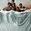 image:imageBedsure GentleSoft Sherpa Fleece Throw Blanket for Couch NonHeated Thick and Warm Throw for Women and Men Soft Fuzzy Plush Blanket for Fall Burnt Orange 50x60 Inches04  Sage Green