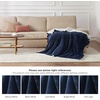 image:imageBedsure GentleSoft Sherpa Fleece Throw Blanket for Couch NonHeated Thick and Warm Throw for Women and Men Soft Fuzzy Plush Blanket for Fall Burnt Orange 50x60 Inches03  Navy