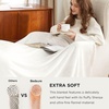 image:imageBedsure GentleSoft Sherpa Fleece Throw Blanket for Couch NonHeated Thick and Warm Throw for Women and Men Soft Fuzzy Plush Blanket for Fall Burnt Orange 50x60 Inches06  White