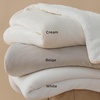 image:imageBedsure GentleSoft Sherpa Fleece Throw Blanket for Couch NonHeated Thick and Warm Throw for Women and Men Soft Fuzzy Plush Blanket for Fall Burnt Orange 50x60 Inches06  Cream