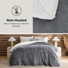 image:imageBedsure GentleSoft Sherpa Fleece Throw Blanket for Couch NonHeated Thick and Warm Throw for Women and Men Soft Fuzzy Plush Blanket for Fall Burnt Orange 50x60 Inches01  Grey