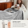 image:imageBedsure GentleSoft Sherpa Fleece Throw Blanket for Couch NonHeated Thick and Warm Throw for Women and Men Soft Fuzzy Plush Blanket for Fall Burnt Orange 50x60 Inches02  Light Grey