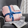 image:imageBedsure GentleSoft Sherpa Fleece Throw Blanket for Couch NonHeated Thick and Warm Throw for Women and Men Soft Fuzzy Plush Blanket for Fall Burnt Orange 50x60 Inches07  Pink
