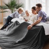 image:imageBedsure GentleSoft Sherpa Fleece Throw Blanket for Couch NonHeated Thick and Warm Throw for Women and Men Soft Fuzzy Plush Blanket for Fall Burnt Orange 50x60 Inches02  Charcoal