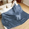 image:imageBedsure GentleSoft Sherpa Fleece Throw Blanket for Couch NonHeated Thick and Warm Throw for Women and Men Soft Fuzzy Plush Blanket for Fall Burnt Orange 50x60 Inches03  Slate Blue