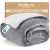 image:imageBedsure GentleSoft Sherpa Fleece Throw Blanket for Couch NonHeated Thick and Warm Throw for Women and Men Soft Fuzzy Plush Blanket for Fall Burnt Orange 50x60 Inches01  Grey