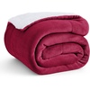image:imageBedsure GentleSoft Sherpa Fleece Throw Blanket for Couch NonHeated Thick and Warm Throw for Women and Men Soft Fuzzy Plush Blanket for Fall Burnt Orange 50x60 Inches07  Red