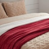 image:imageBedsure GentleSoft Sherpa Fleece Throw Blanket for Couch NonHeated Thick and Warm Throw for Women and Men Soft Fuzzy Plush Blanket for Fall Burnt Orange 50x60 Inches07  Red