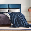 image:imageBedsure GentleSoft Sherpa Fleece Throw Blanket for Couch NonHeated Thick and Warm Throw for Women and Men Soft Fuzzy Plush Blanket for Fall Burnt Orange 50x60 Inches03  Slate Blue