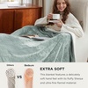 image:imageBedsure GentleSoft Sherpa Fleece Throw Blanket for Couch NonHeated Thick and Warm Throw for Women and Men Soft Fuzzy Plush Blanket for Fall Burnt Orange 50x60 Inches04  Sage Green