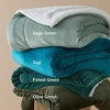image:imageBedsure GentleSoft Sherpa Fleece Throw Blanket for Couch NonHeated Thick and Warm Throw for Women and Men Soft Fuzzy Plush Blanket for Fall Burnt Orange 50x60 Inches04  Forest Green