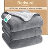 image:imageBedsure GentleSoft Sherpa Fleece Throw Blanket for Couch NonHeated Thick and Warm Throw for Women and Men Soft Fuzzy Plush Blanket for Fall Burnt Orange 50x60 Inches01  Grey