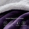 image:imageBedsure GentleSoft Sherpa Fleece Throw Blanket for Couch NonHeated Thick and Warm Throw for Women and Men Soft Fuzzy Plush Blanket for Fall Burnt Orange 50x60 Inches08  Purple