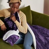image:imageBedsure GentleSoft Sherpa Fleece Throw Blanket for Couch NonHeated Thick and Warm Throw for Women and Men Soft Fuzzy Plush Blanket for Fall Burnt Orange 50x60 Inches08  Purple