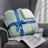 image:imageBedsure GentleSoft Sherpa Fleece Throw Blanket for Couch NonHeated Thick and Warm Throw for Women and Men Soft Fuzzy Plush Blanket for Fall Burnt Orange 50x60 Inches04  Sage Green