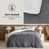 image:imageBedsure GentleSoft Sherpa Fleece Throw Blanket for Couch NonHeated Thick and Warm Throw for Women and Men Soft Fuzzy Plush Blanket for Fall Burnt Orange 50x60 Inches01  Grey