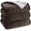 image:imageBedsure GentleSoft Sherpa Fleece Throw Blanket for Couch NonHeated Thick and Warm Throw for Women and Men Soft Fuzzy Plush Blanket for Fall Burnt Orange 50x60 Inches05  Brown