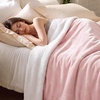 image:imageBedsure GentleSoft Sherpa Fleece Throw Blanket for Couch NonHeated Thick and Warm Throw for Women and Men Soft Fuzzy Plush Blanket for Fall Burnt Orange 50x60 Inches07  Pink